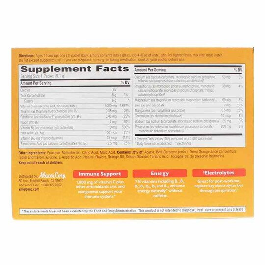 Emergen-C 1000 Mg Vitamin C Drink Mix, ALC